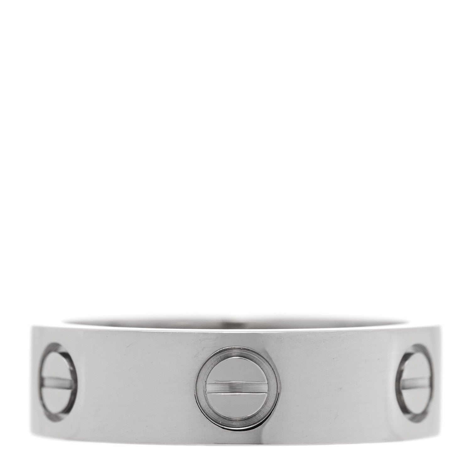 Cartier 18K White Gold 5.5mm LOVE Ring 57 8 1 of 5