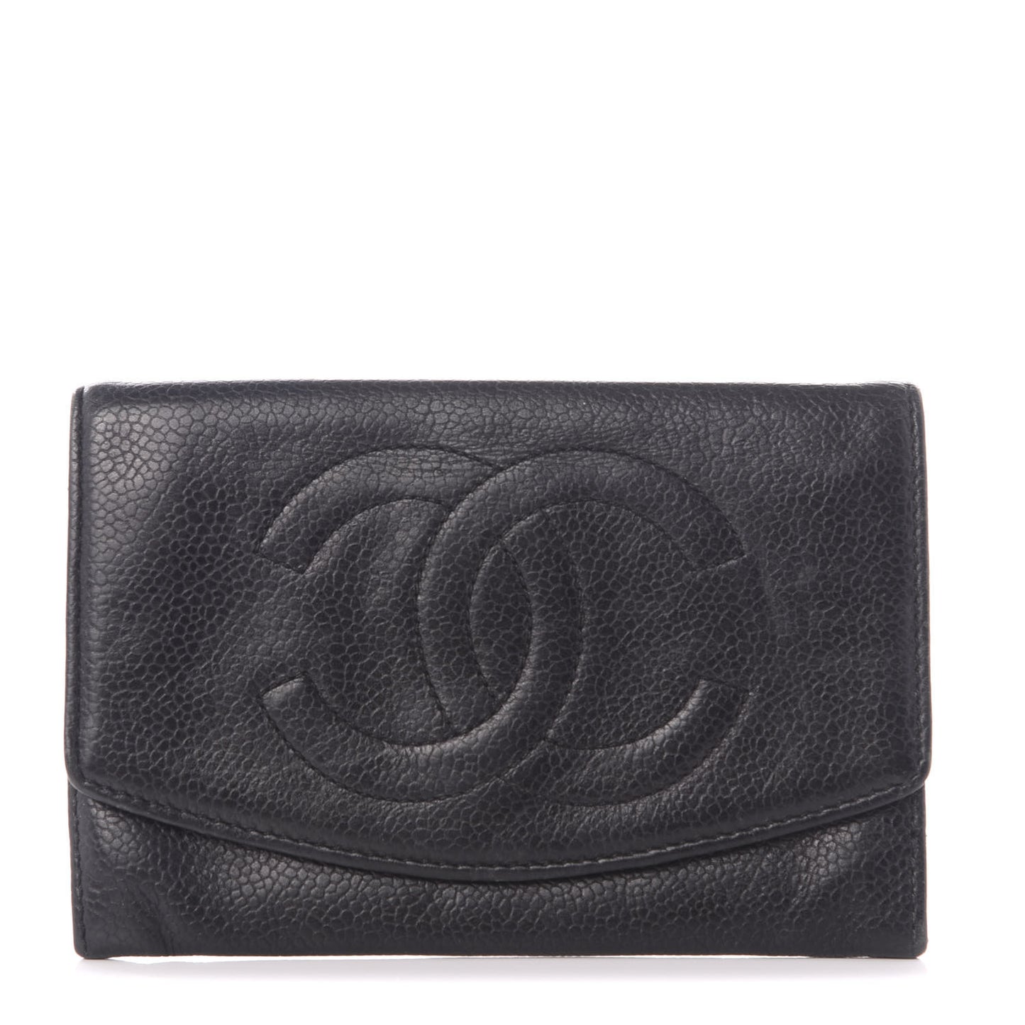Caviar Timeless CC Flap Wallet Black