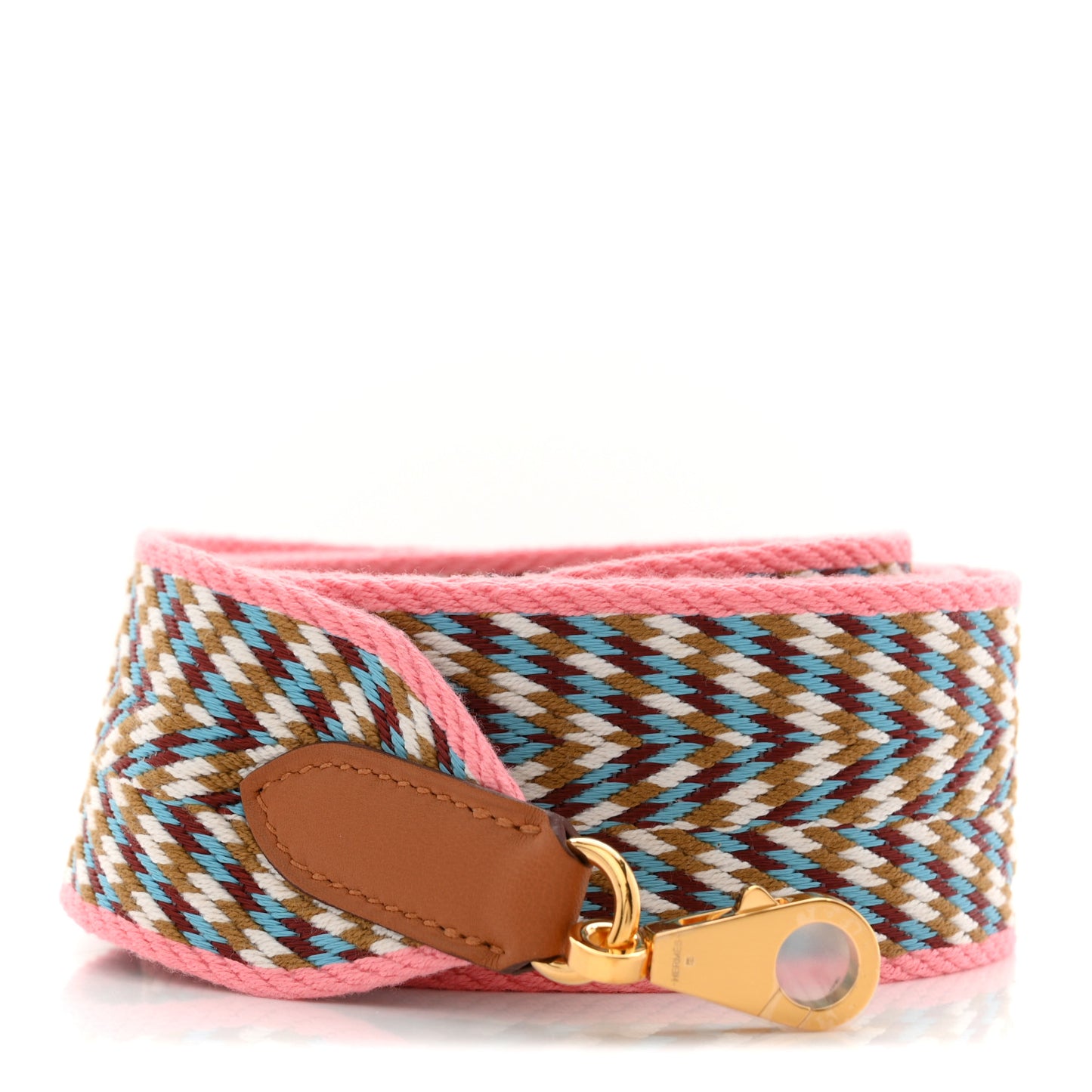 Toile Swift 50mm Sangle ZigZag Shoulder Strap Rose d'Ete White Gold