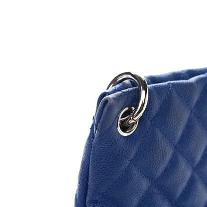 Chanel Caviar Quilted Easy Zip Tote Cobalt Blue 10 of 16