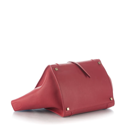 Celine Supple Calfskin Medium Phantom Luggage Red 4 of 13