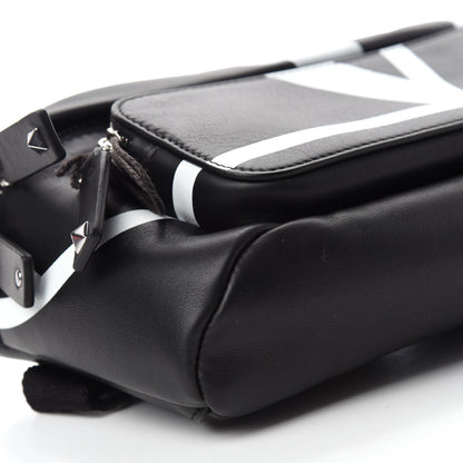 Valentino Garavani Calfskin Go Logo Belt Bag Black White 6 of 10