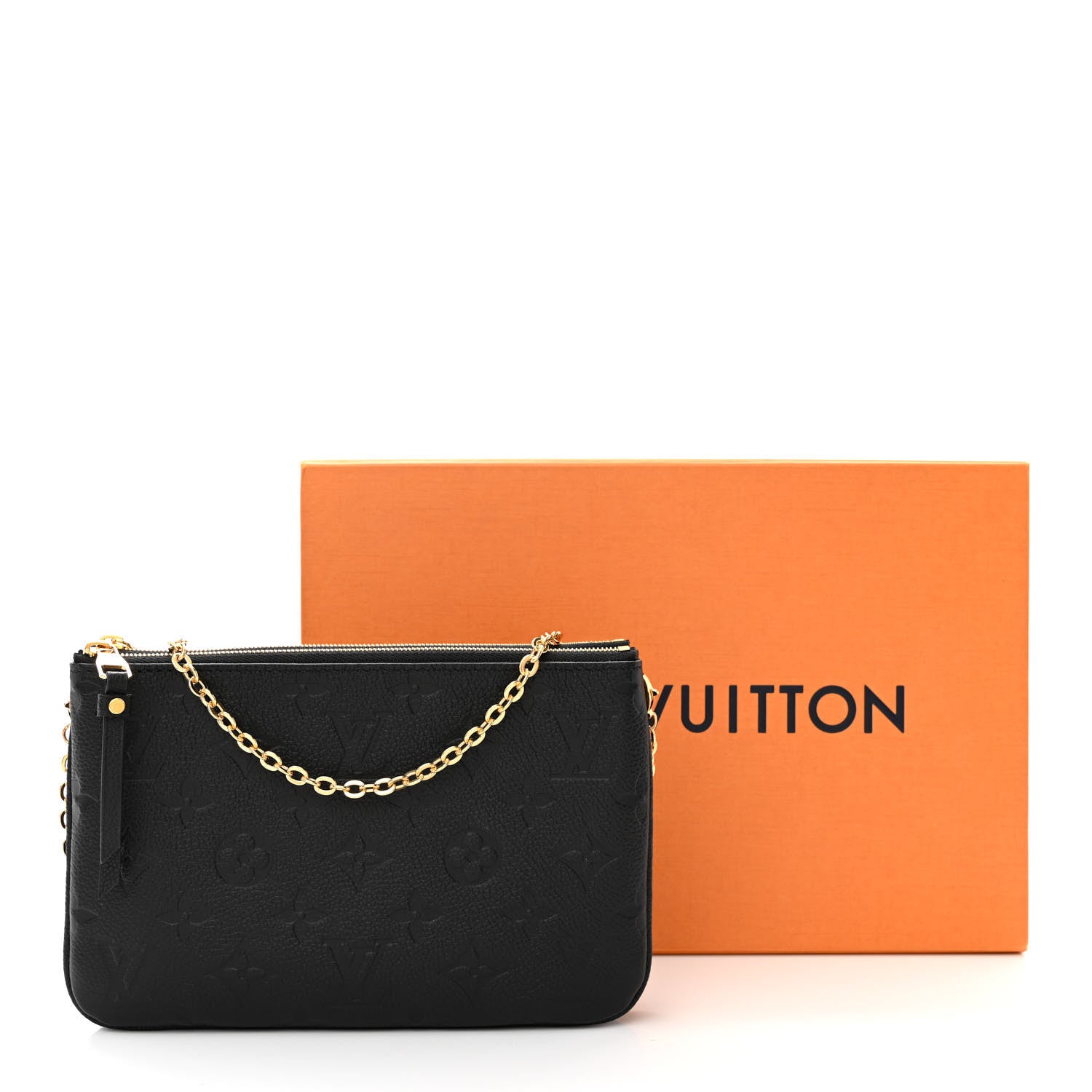 Louis Vuitton Empreinte Double Zip Pochette Black 12 of 12