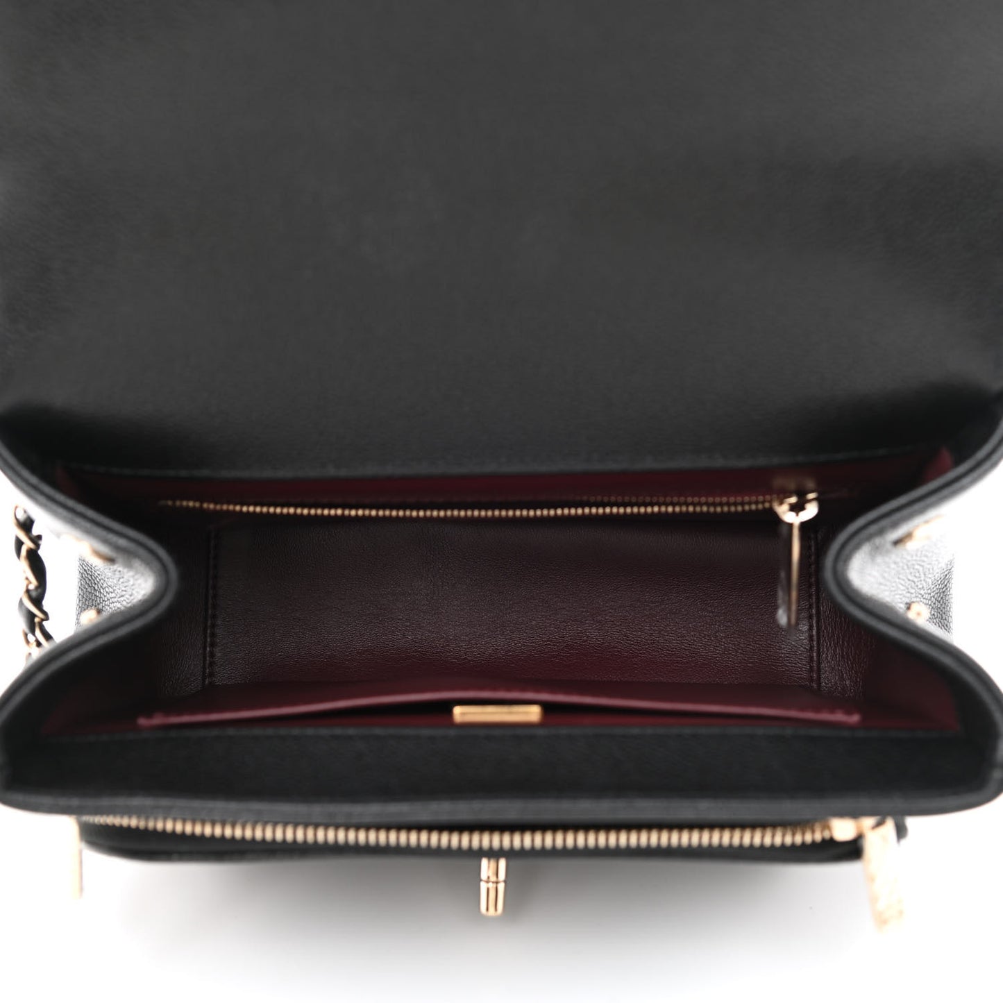Metallic Cellarius Calfskin Small Soho Top Handle Satchel Golden Beige