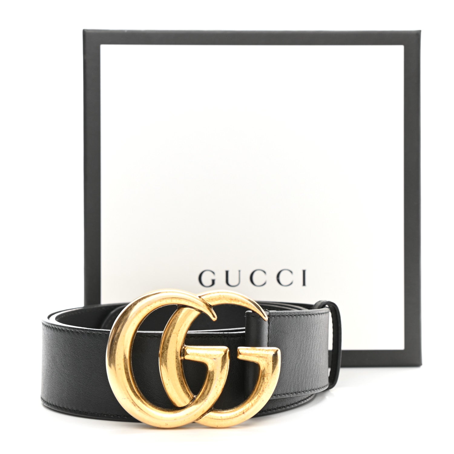 Gucci Calfskin Double G 40mm Belt 90 36 Black 8 of 8