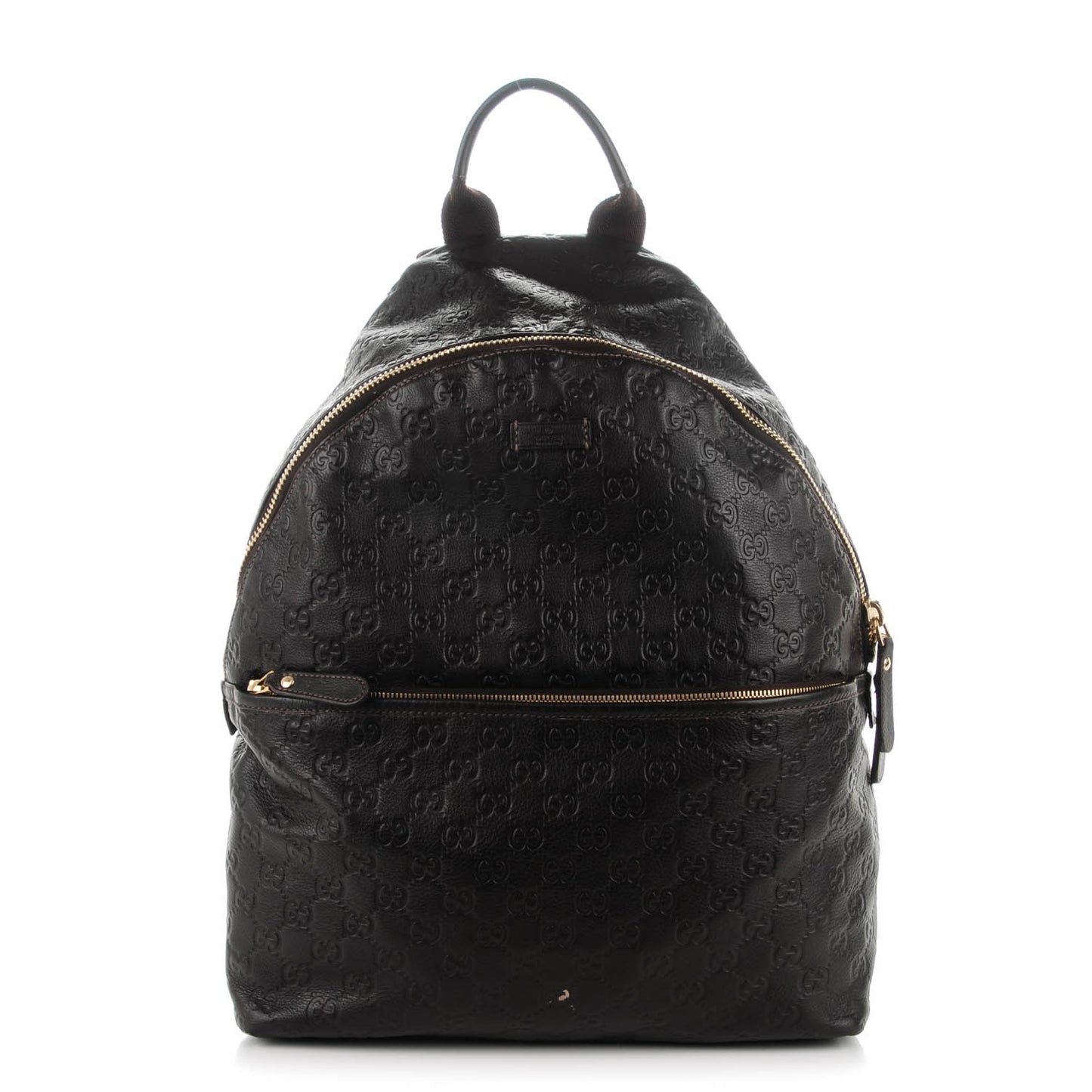 Guccissima Medium Classic Backpack Dark Brown