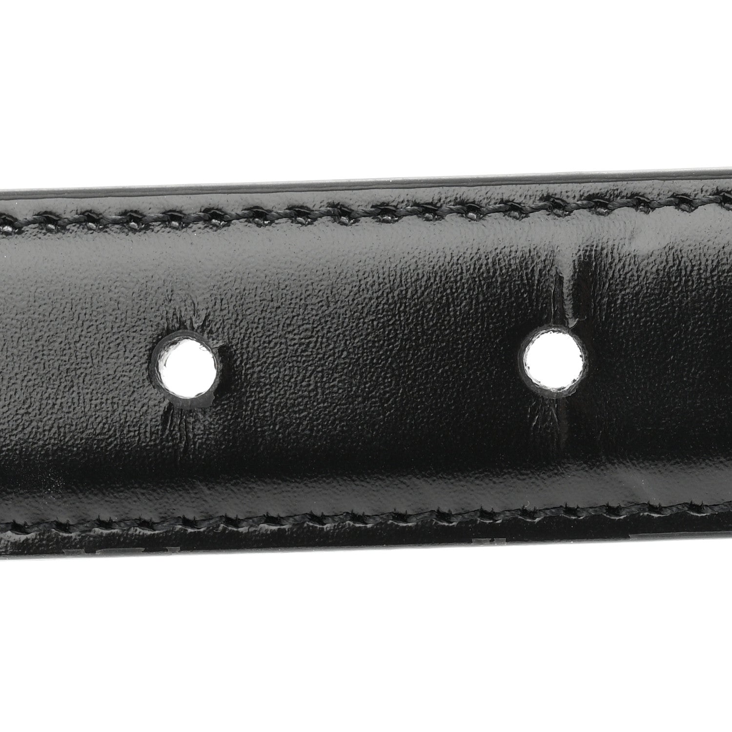 Celine Box Calfskin Medium 25mm Triomphe 80 32 Belt Black 5 of 6