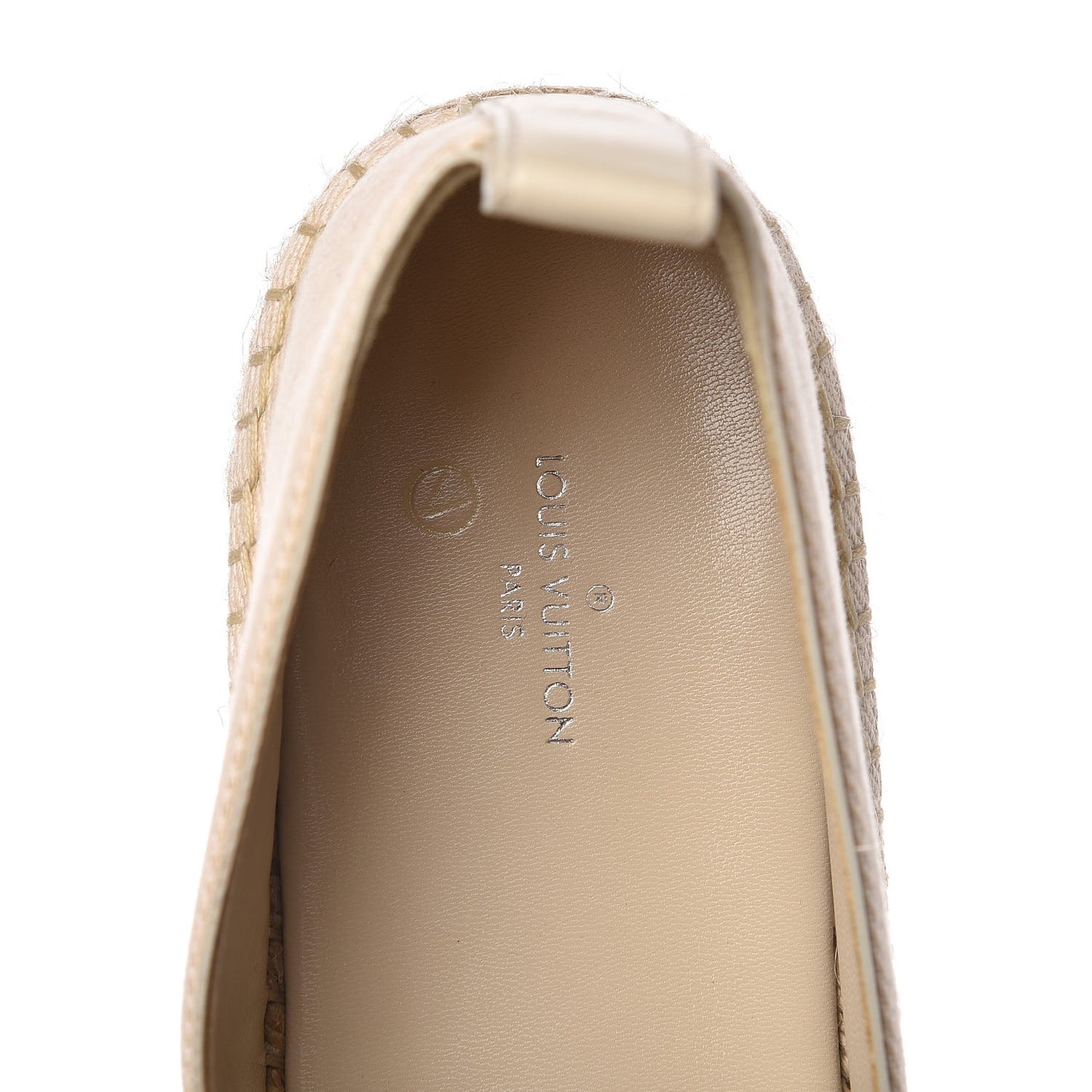 Canvas Waterfall Espadrille Flats 39.5 Ecru