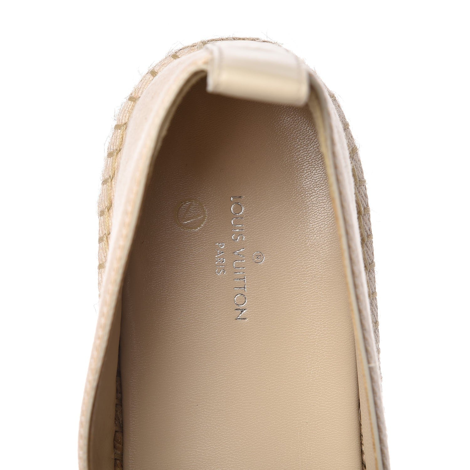 Louis Vuitton Canvas Waterfall Espadrille Flats 39.5 Ecru 11 of 12