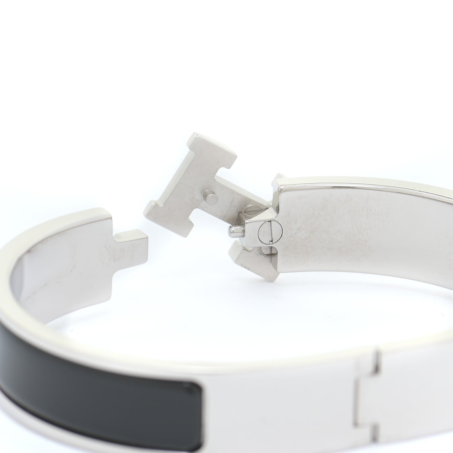 Hermes Enamel Narrow Clic Clac H Bracelet PM Black 4 of 6