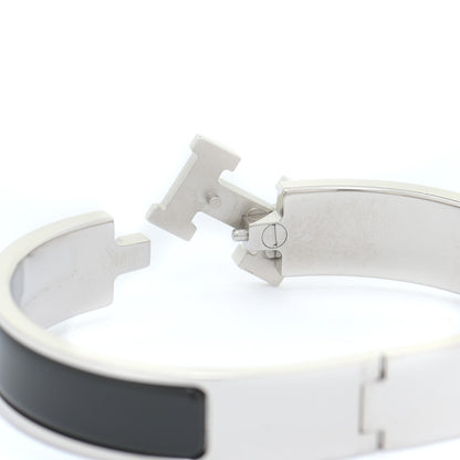Hermes Enamel Narrow Clic Clac H Bracelet PM Black 4 of 6