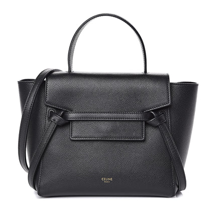 Celine Grained Calfskin Nano Belt Bag Black 1 of 9