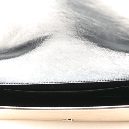Saint Laurent Metallic Calfskin Monogram Large Belle De Jour Clutch Gold 4 of 4