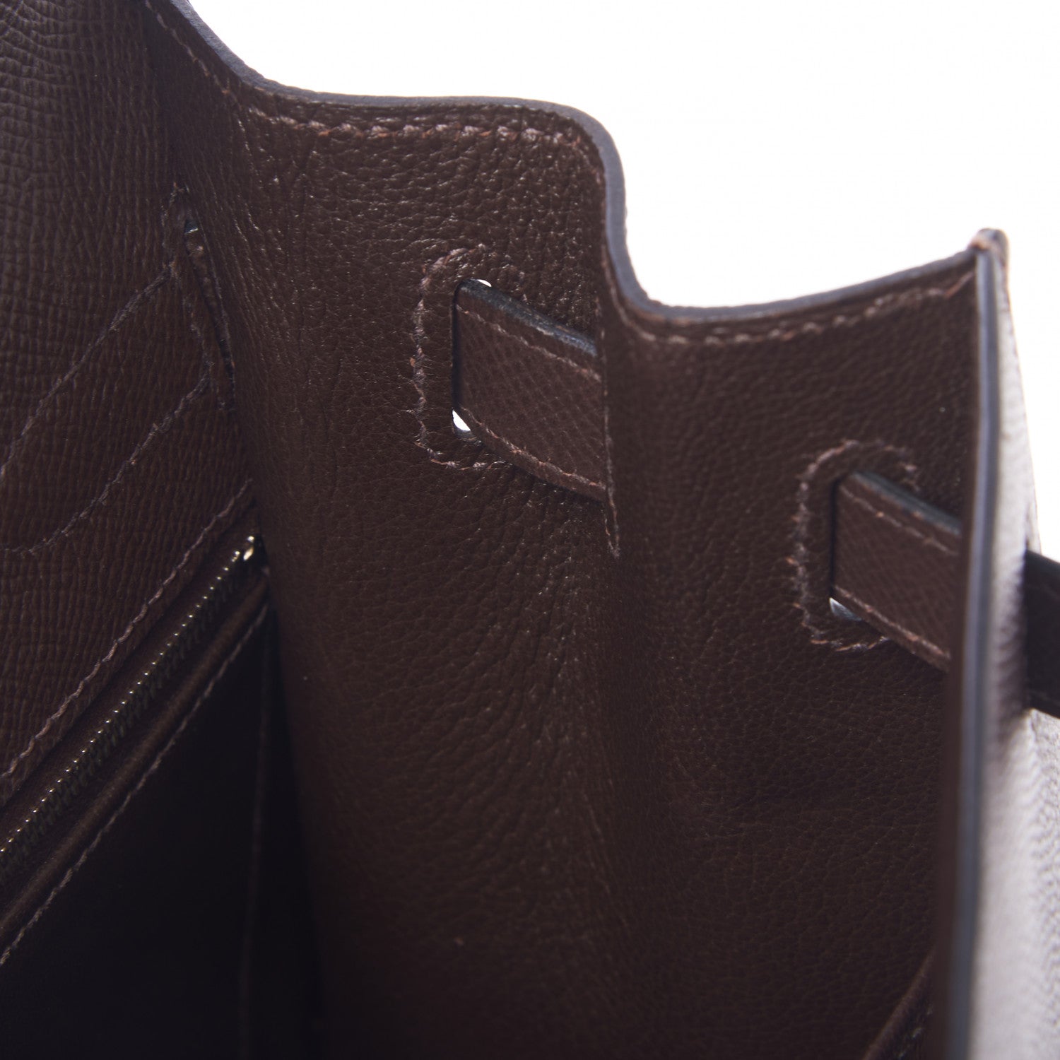 Hermes Epsom Kelly Sellier 32 Chocolate 18 of 33