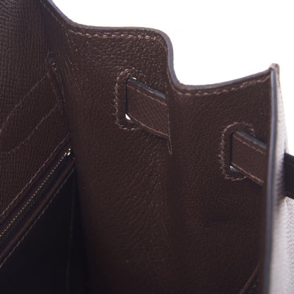 Hermes Epsom Kelly Sellier 32 Chocolate 18 of 33