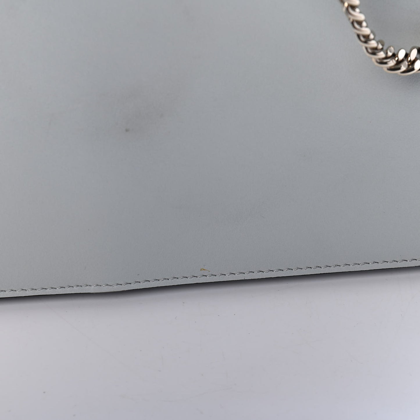 Calfskin Suede Medium Faye Shoulder Bag Airy Grey