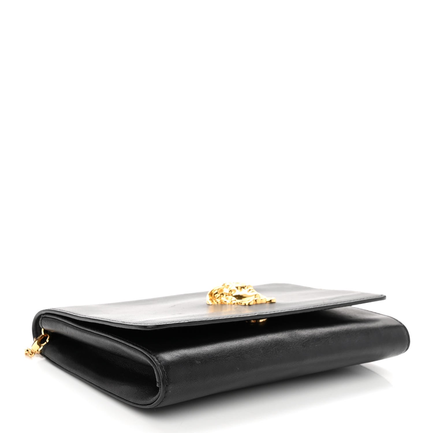 Versace Vitello Palazzo Medusa Evening Clutch Bag Black 4 of 10