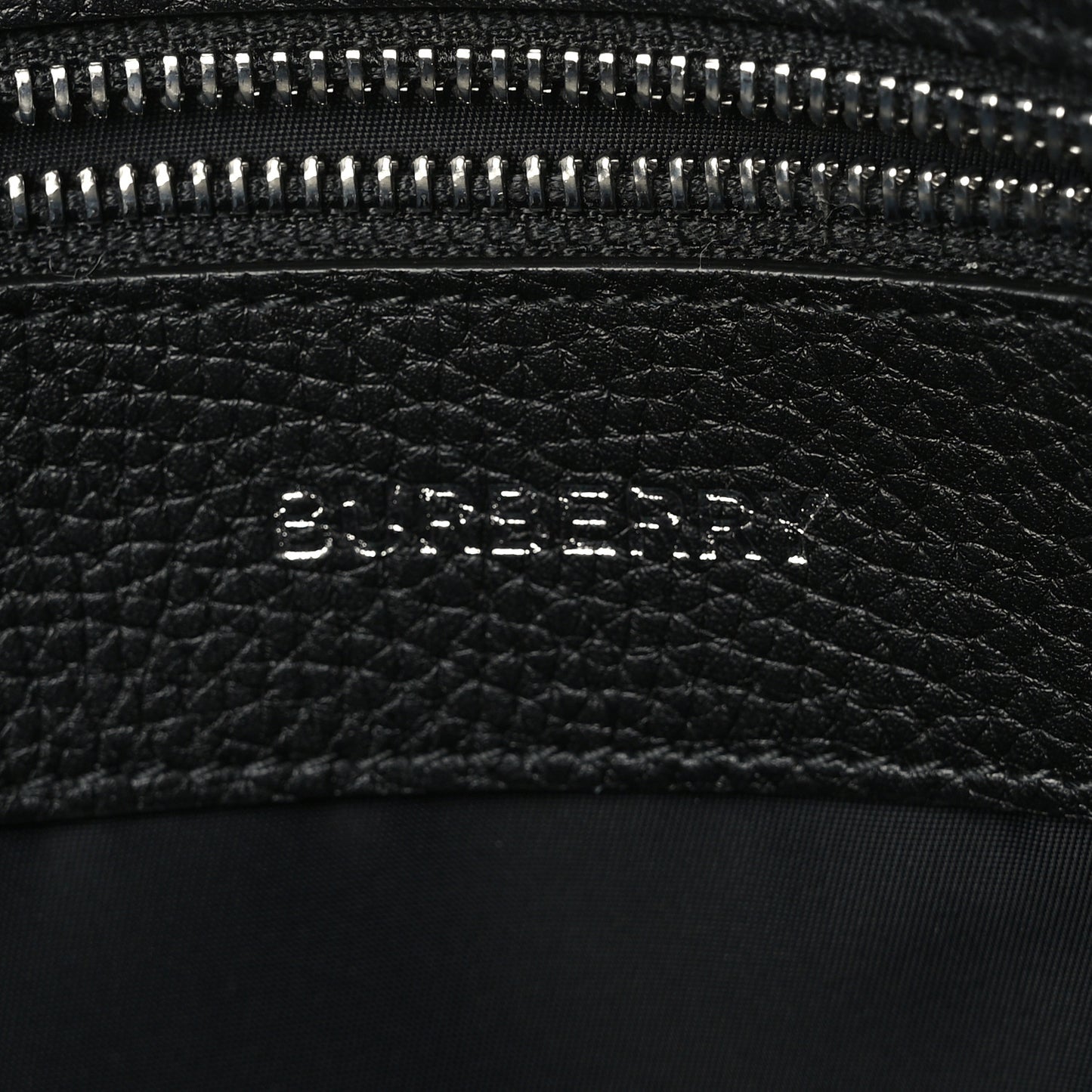 Calfskin Logo Messenger Black