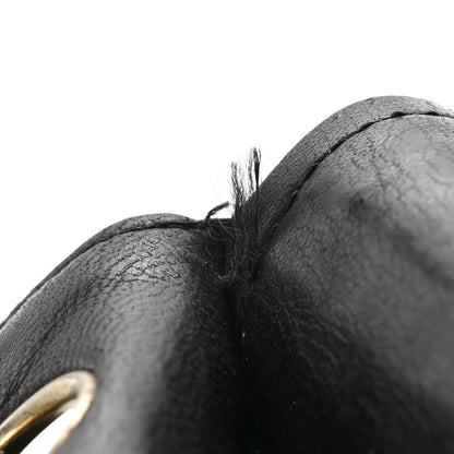 Chanel Lambskin Quilted Medium Double Flap Bijoux Chain Black 15 of 17