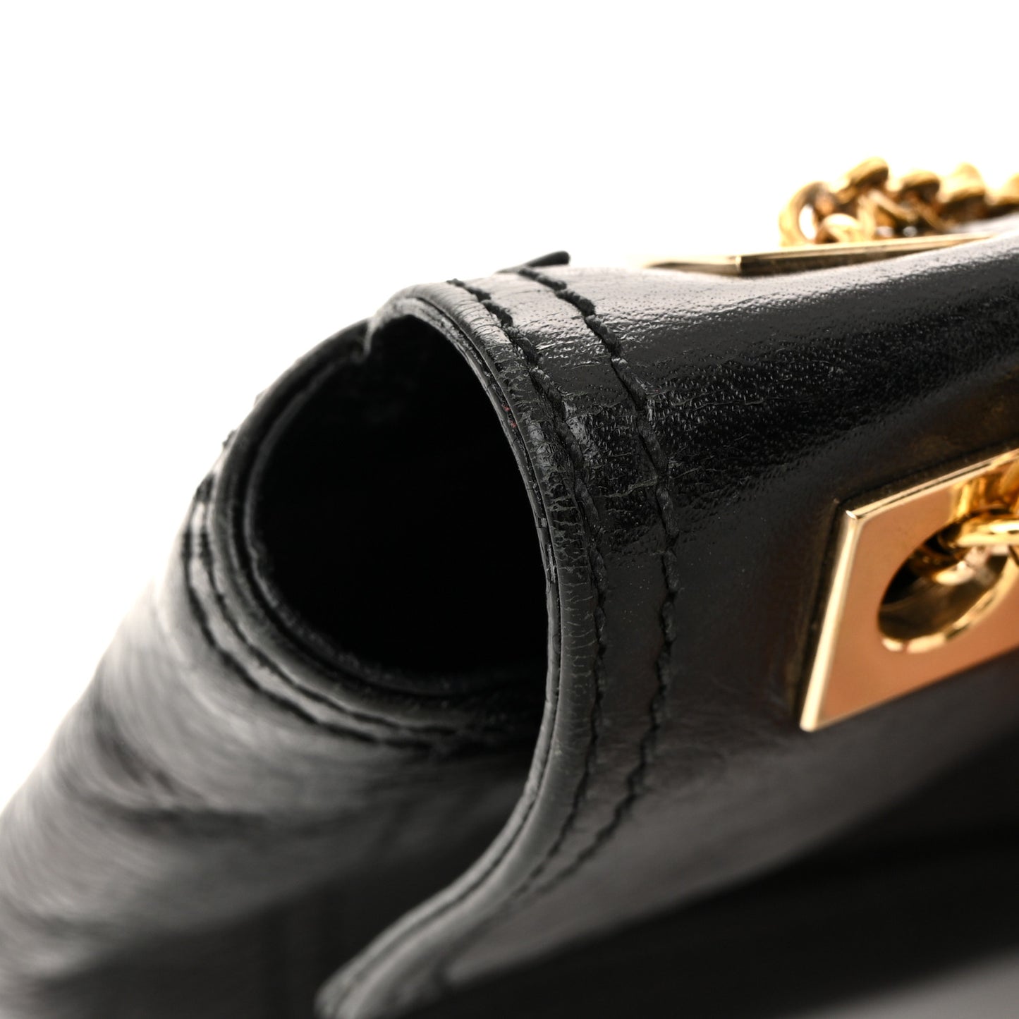 Vitello Acqua Maxi Baguette Bag Black