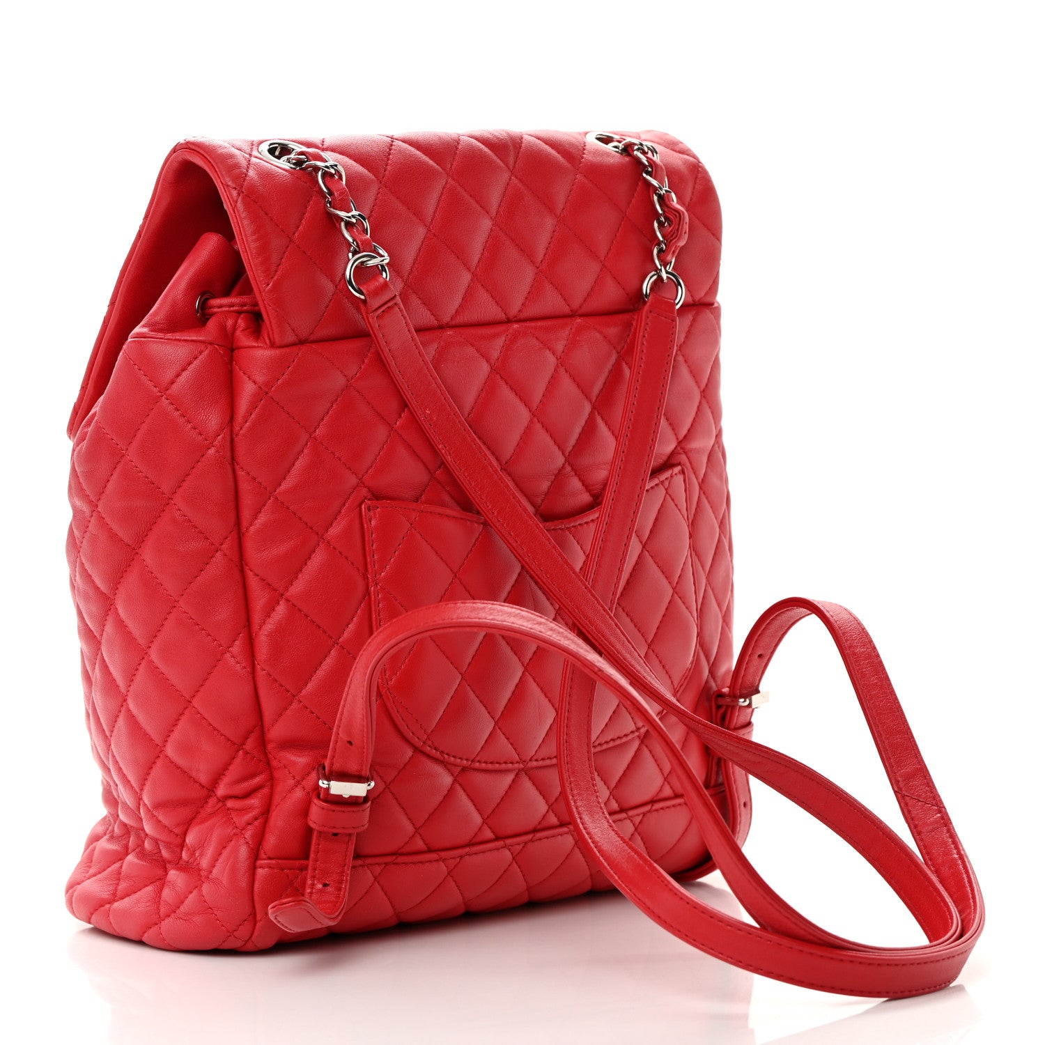 Chanel Lambskin Quilted Large Urban Spirit Backpack Red 3 of 17