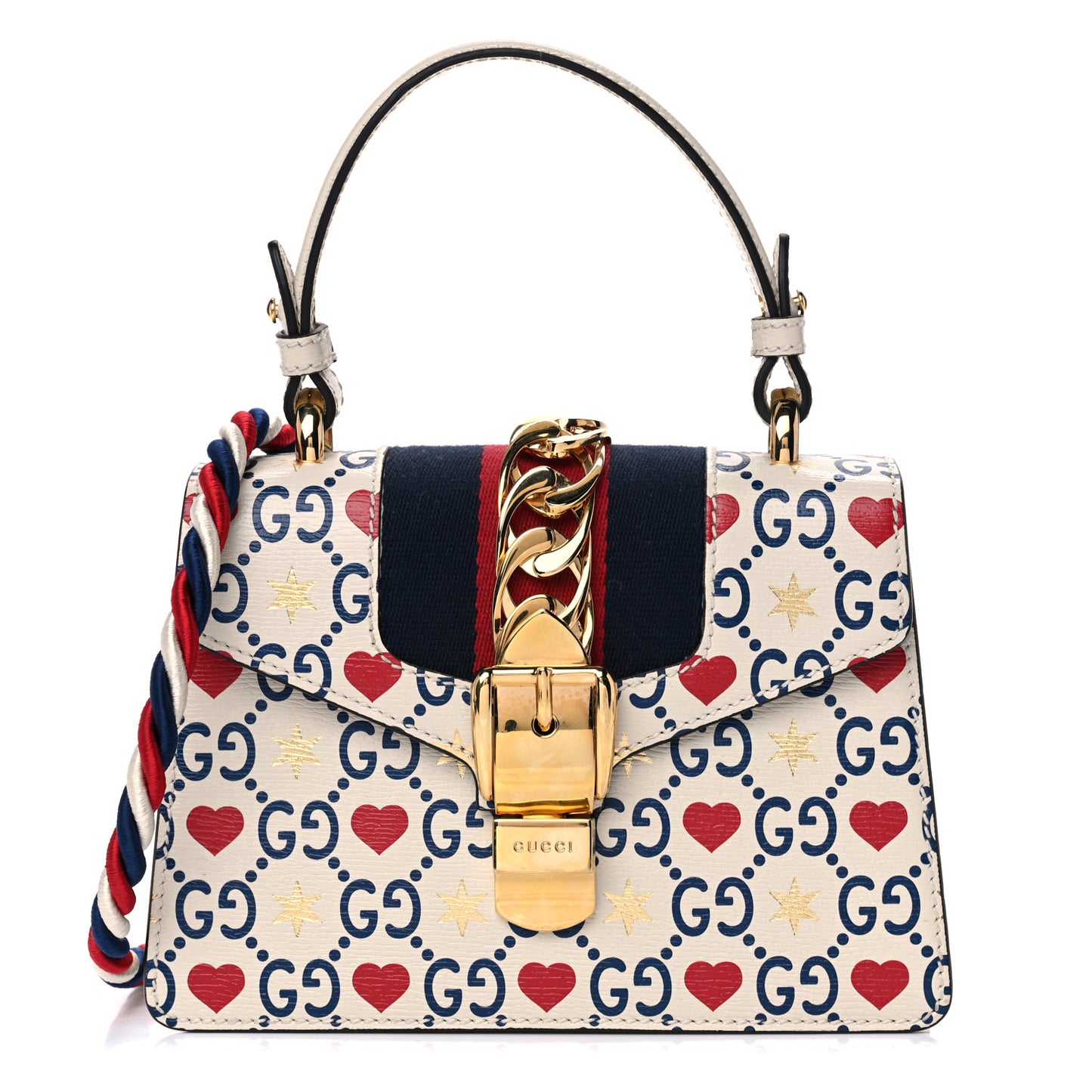 Calfskin Valentine's Day Exclusive Mini Sylvie Top Handle Bag Ivory