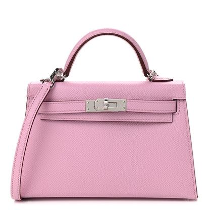 Hermes Epsom Mini Kelly Sellier 20 Mauve Sylvestre 1 of 9
