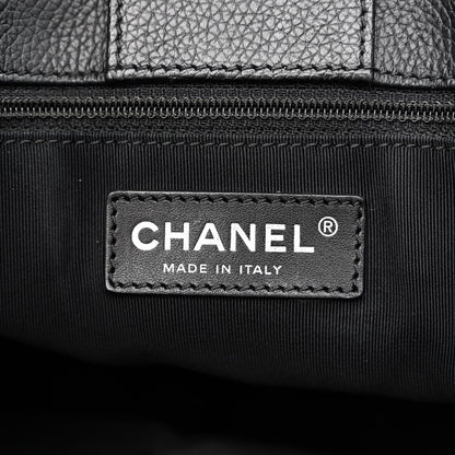 Chanel Calfskin Cerf Executive Shopper Tote Black 6 of 10