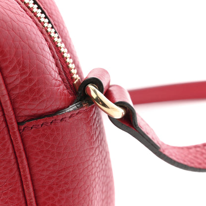 Gucci Pebbled Calfskin Small Soho Disco Bag Tabasco Red 13 of 15
