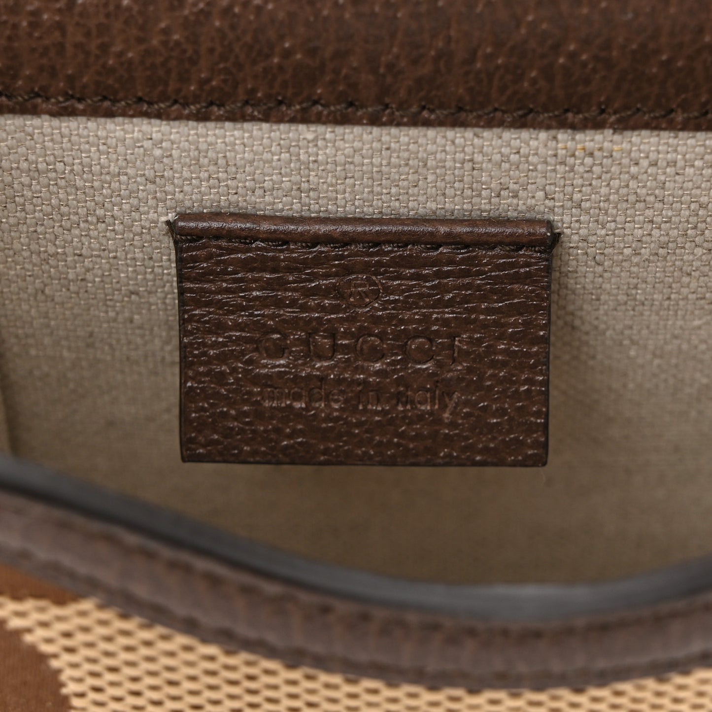 Monogram Jumbo GG Textured Dollar Calfskin Mini Horsebit 1955 Crossbody Bag Camel Ebony New Acero