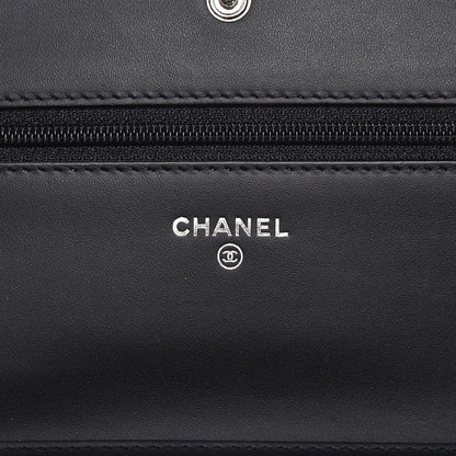 Chanel Patent Caviar Timeless CC Wallet on Chain WOC Black 6 of 9