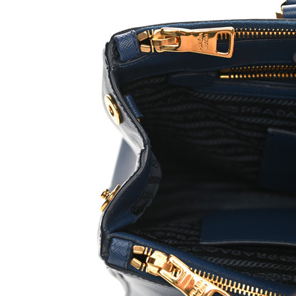 Prada Saffiano Lux Galleria Front Pocket Tote Bluette Cobalto 15 of 17