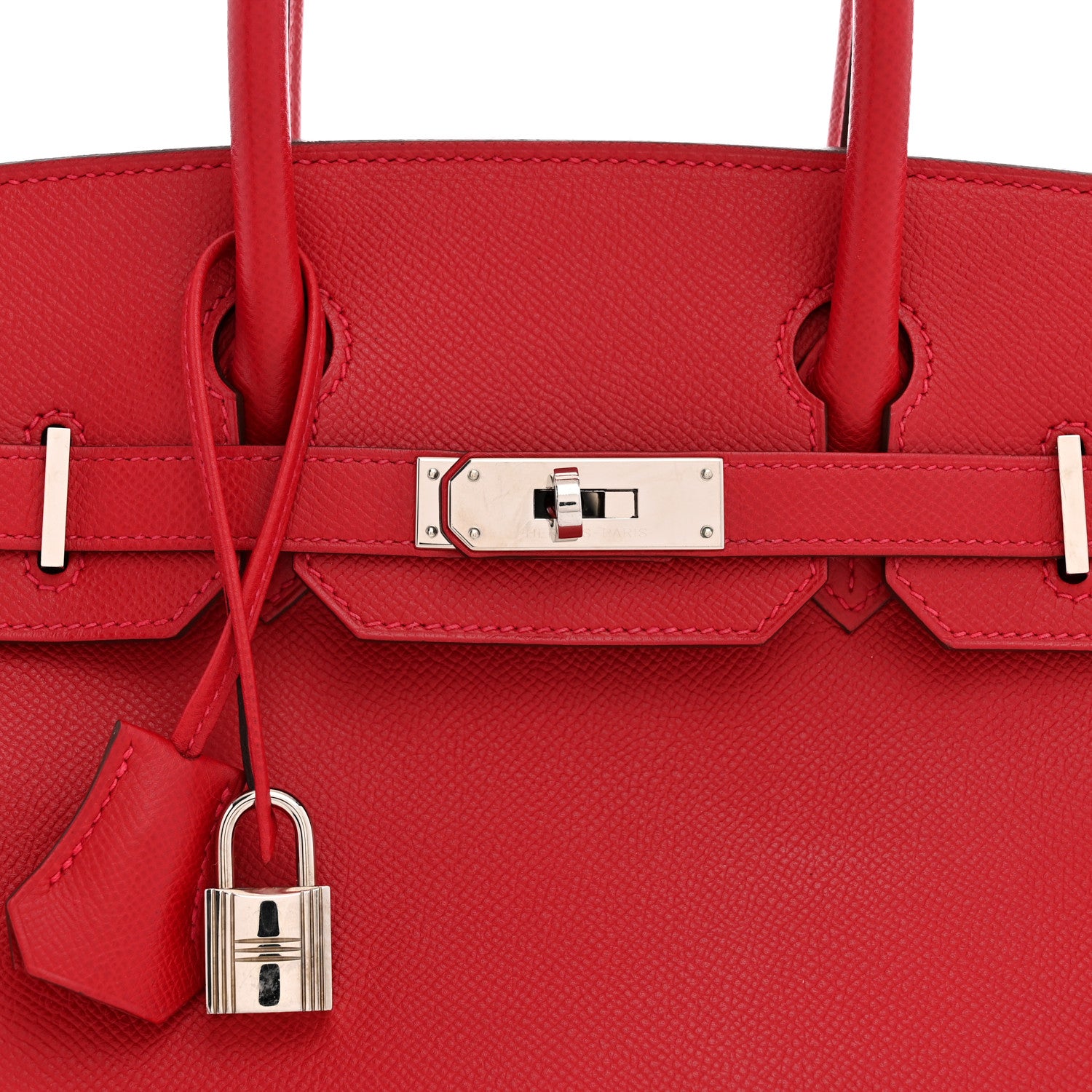 Hermes Epsom BIRKIN 30 Rouge Casaque 7 of 10