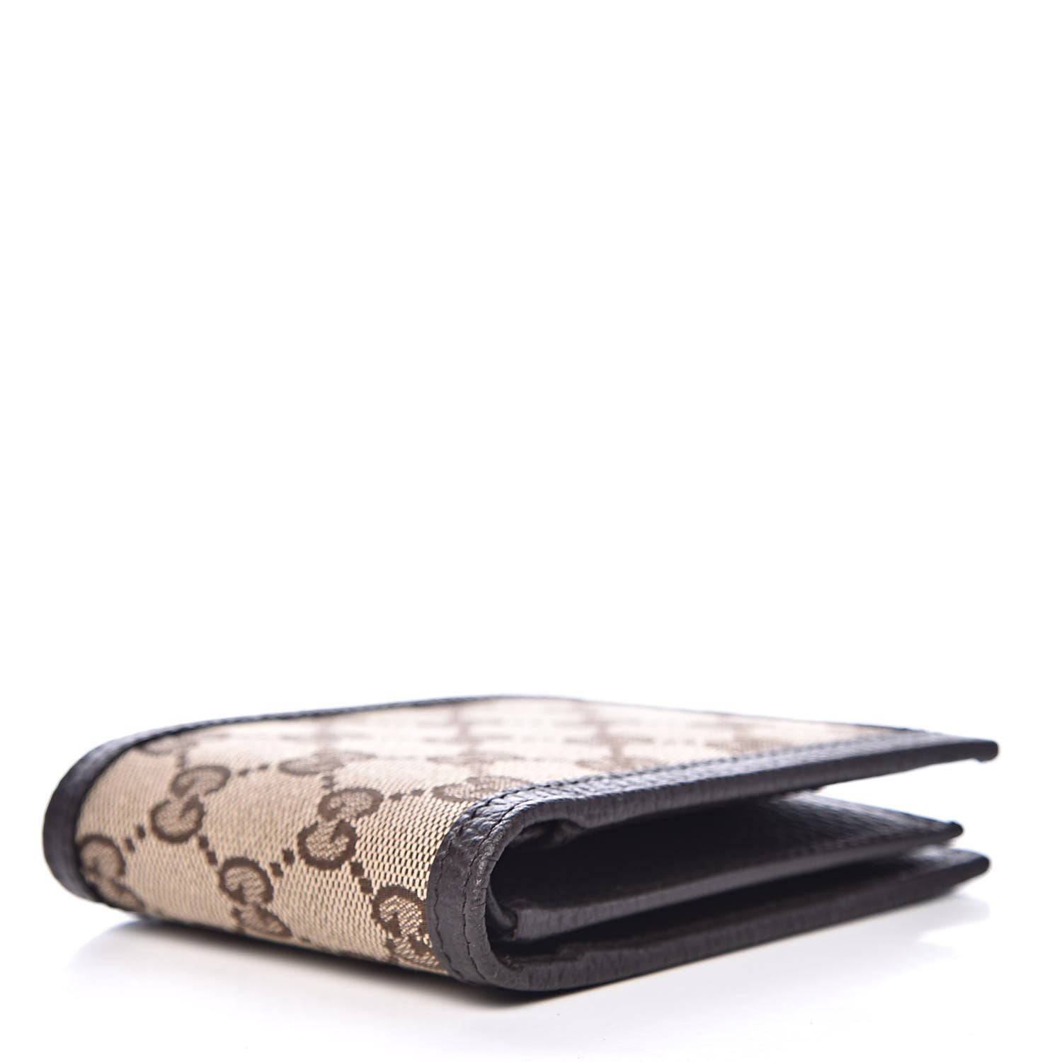 Gucci Monogram Bi-Fold Wallet Dark Brown 4 of 7