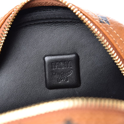 MCM Visetos Small Side Stud Stark Backpack Cognac 8 of 11