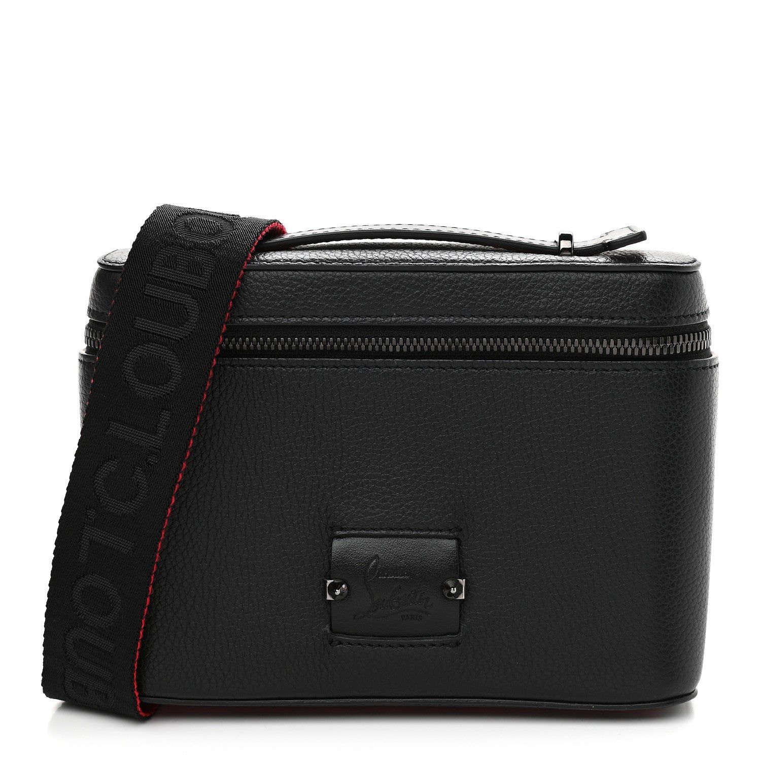 Christian Louboutin Calfskin Kypipouch Small Top Handle Messenger Bag Black 1 of 11