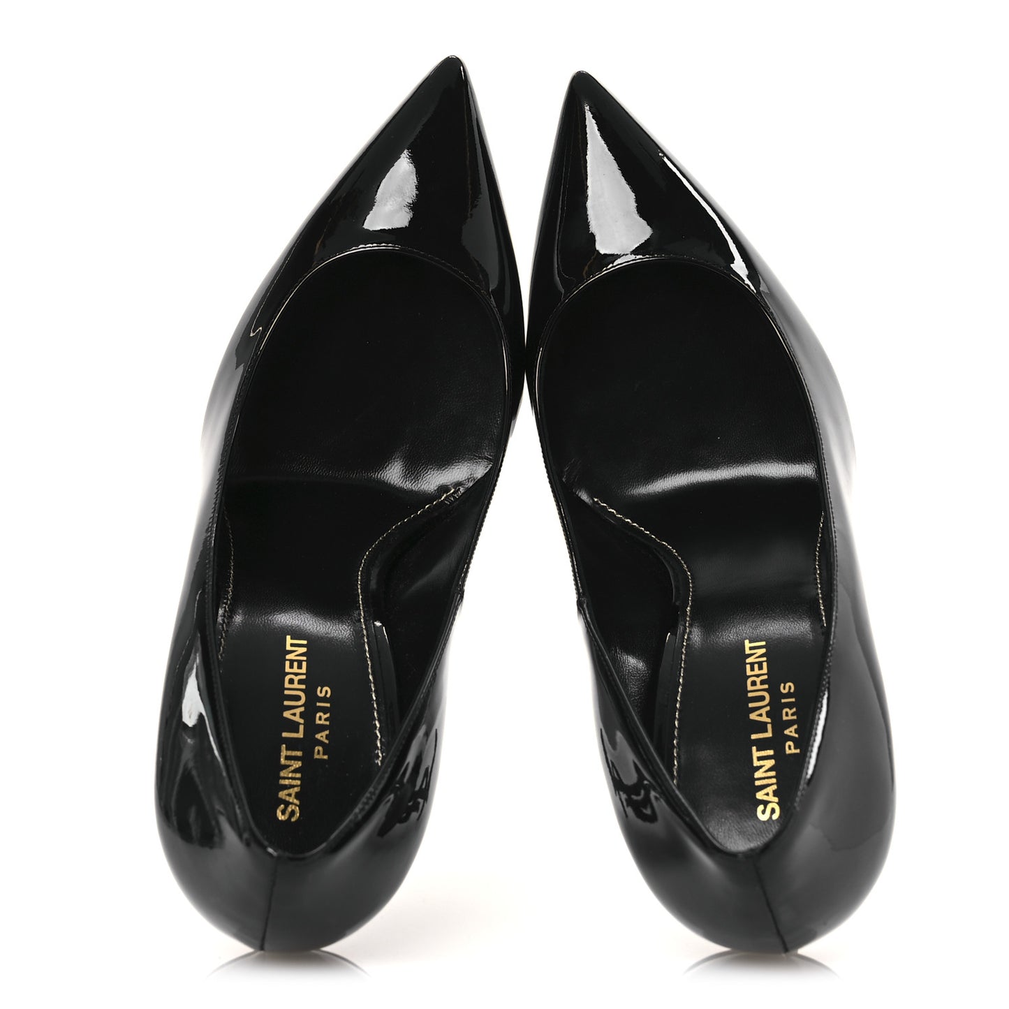 Patent Calfskin Opyum 110 Pumps 40 Black