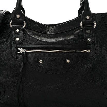 Balenciaga Classic Silver Hardware Medium Le City Black 8 of 10