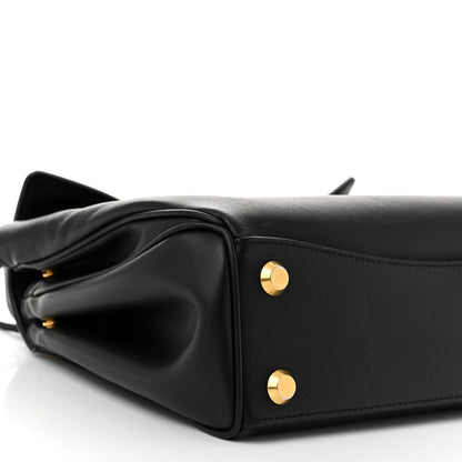 Balenciaga Natural Smooth Calfskin Small Rodeo Top Handle Handbag Black 9 of 11