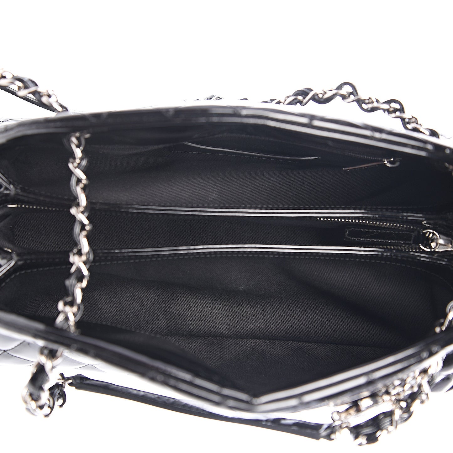 Patent Quilted Medium Just Mademoiselle Black
