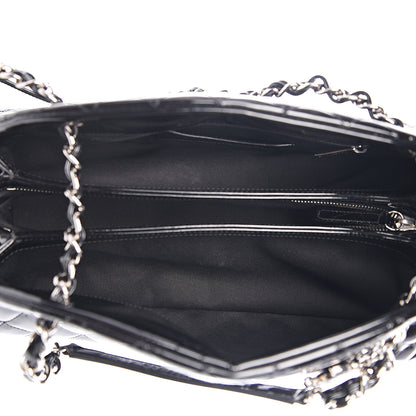 Chanel Patent Quilted Medium Just Mademoiselle Black 4 of 9