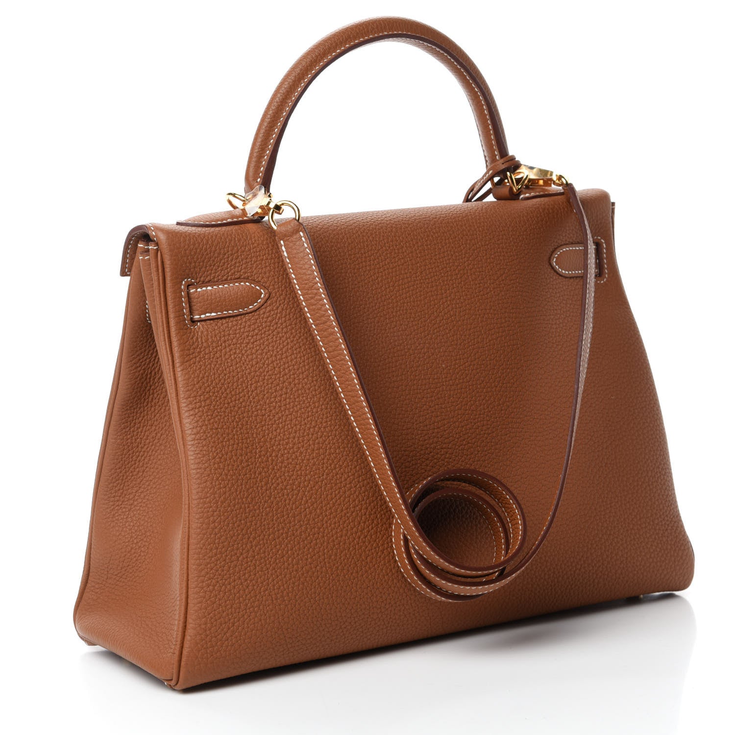 Hermes Togo Kelly Retourne 32 Gold 3 of 12