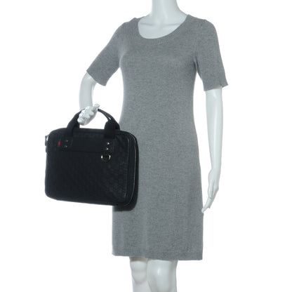 Gucci Rubber Guccissima Medium Computer Case Black 2 of 9