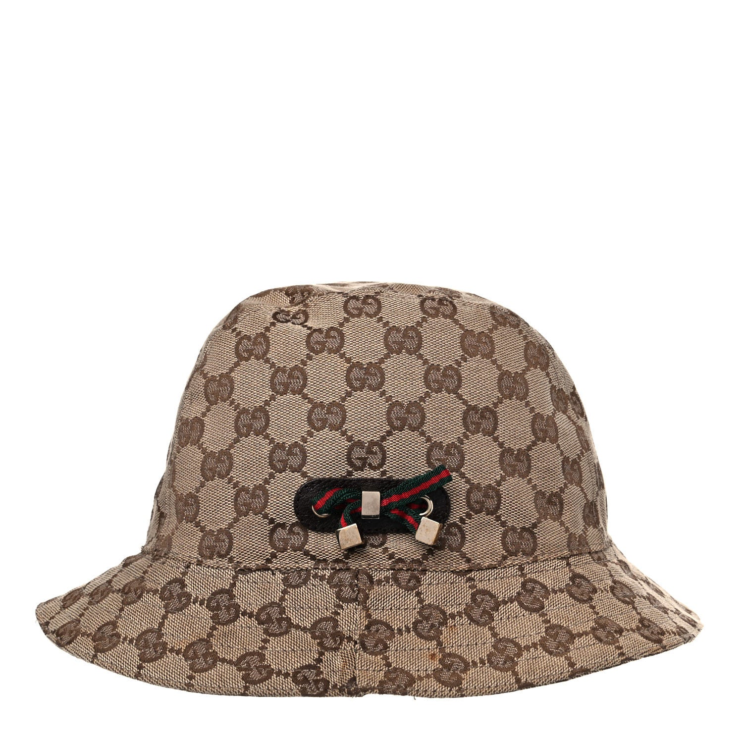 Gucci Monogram Web Bucket Hat S Brown 1 of 9