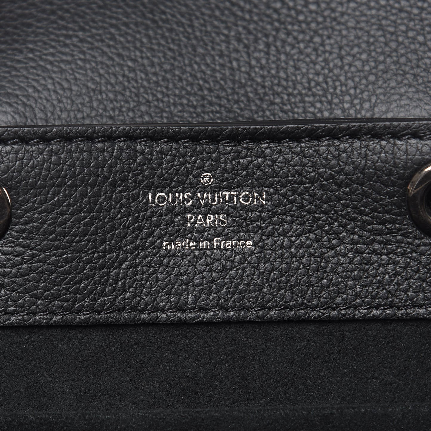 Calfskin Lockme Mini Backpack Black