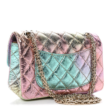Chanel Metallic Goatskin Quilted Mini 2.55 Reissue Flap Multicolor 2 of 4