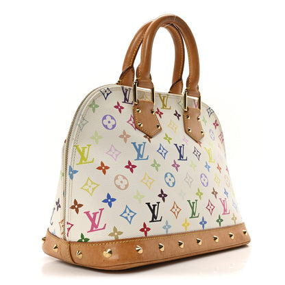 Louis Vuitton Monogram Multicolor Alma White 3 of 9