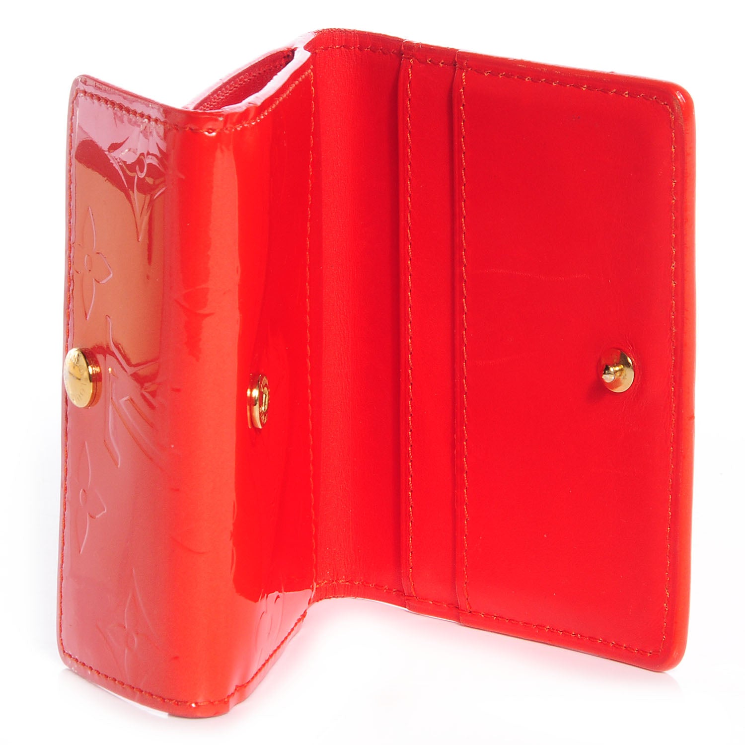 Louis Vuitton Vernis Ludlow Wallet Orange Sunset 5 of 9