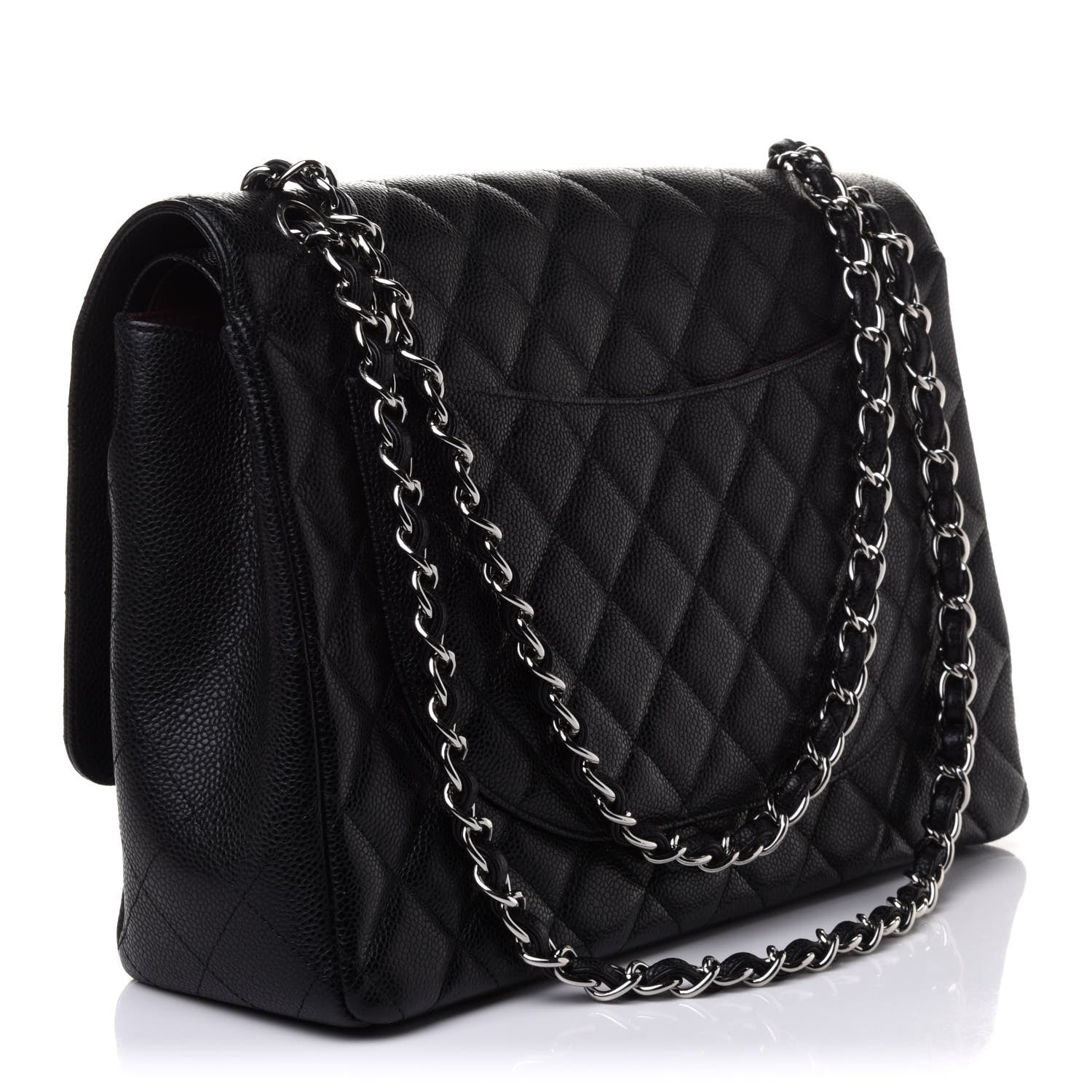 Chanel Caviar Quilted Maxi Double Flap Black 3 of 10