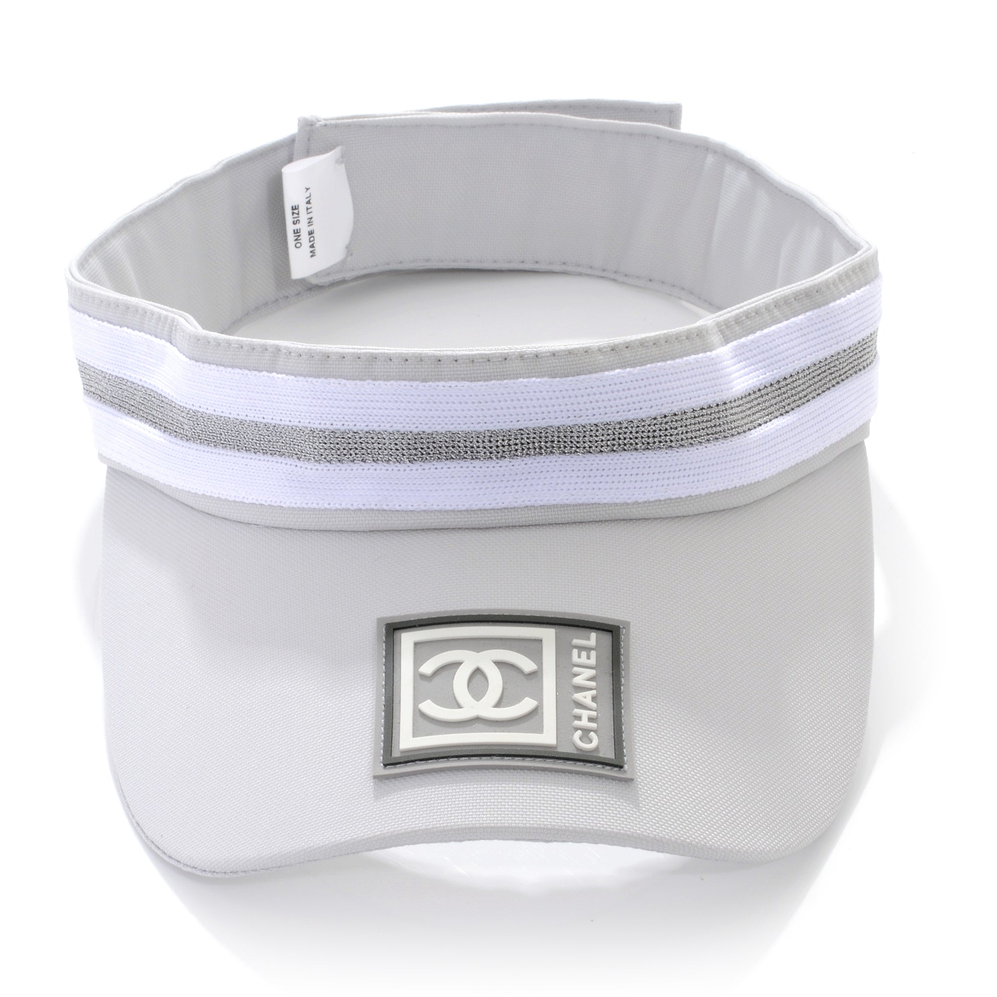 Chanel Nylon Sport Tennis Visor Grey 1 of 9